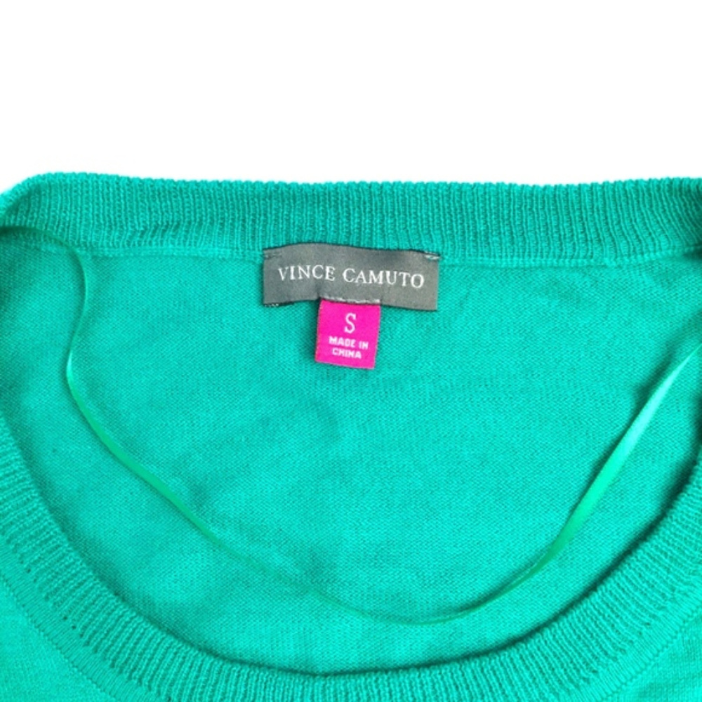 Vince Camuto Ladies Green Layered Top Shirt Size S - Picture 6 of 6
